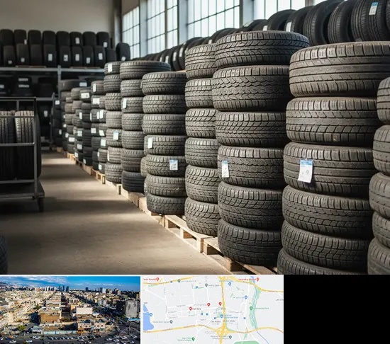 فروش لاستیک دست دوم در شهرک راه آهن
