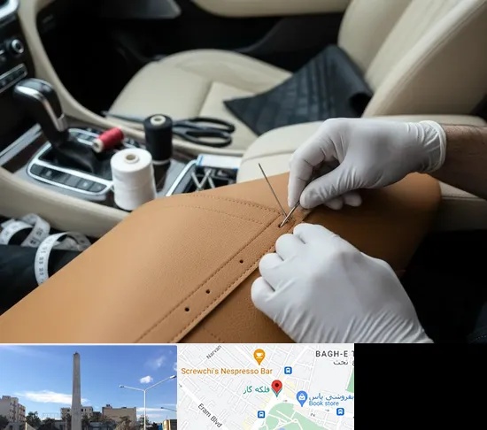 تودوزی خودرو در فلکه گاز شیراز