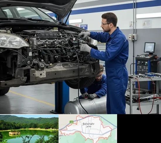گازسوز کردن خودرو در بهشهر