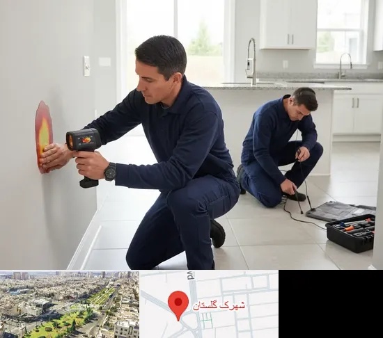 نشت یابی در شهرک گلستان