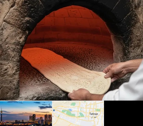 نانوایی سنگکی در غرب تهران