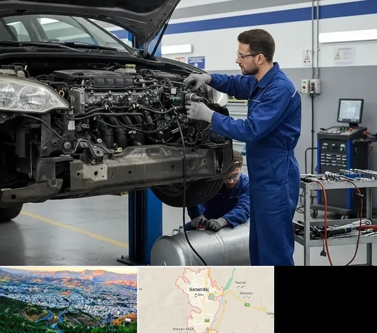 گازسوز کردن خودرو در سنندج