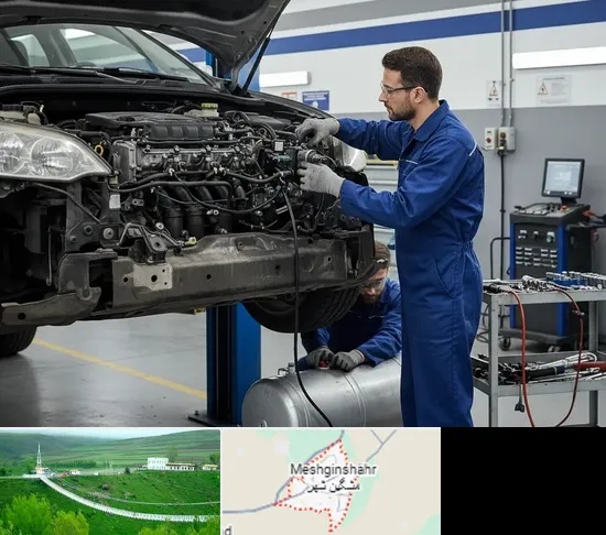 گازسوز کردن خودرو در مشگین شهر