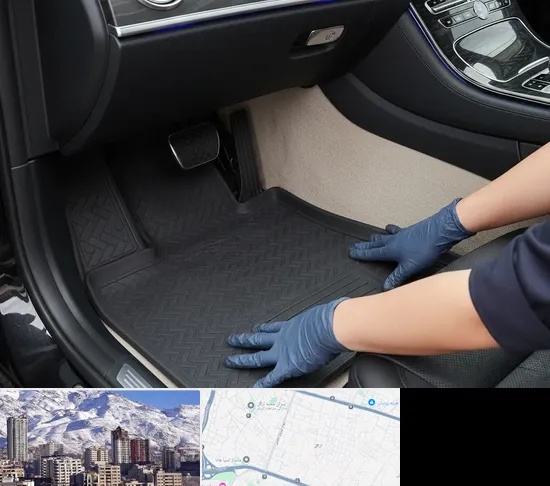 کفپوش خودرو در ازگل