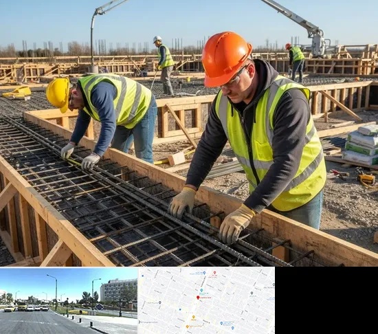 آرماتوربندی و بتن ریزی در بلوار کلاهدوز مشهد