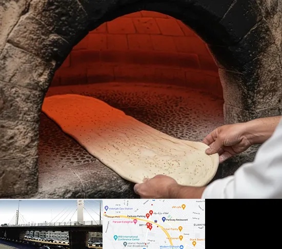 نانوایی سنگکی در پارک وی
