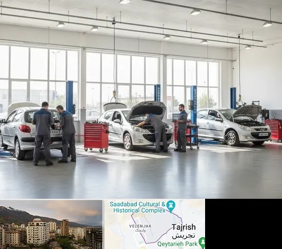 تعمیرگاه پژو در زعفرانیه