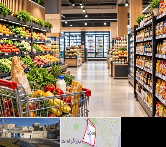 سوپرمارکت و هایپرمارکت در اتابک
