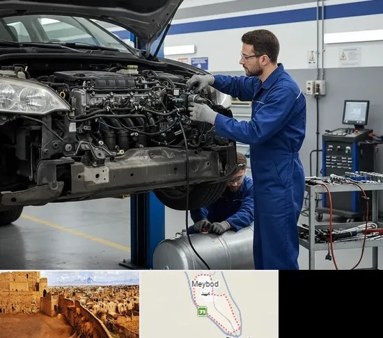 گازسوز کردن خودرو در میبد