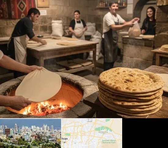 نانوایی لواش در شرق تهران