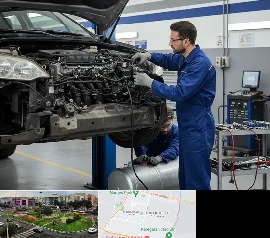 گازسوز کردن خودرو در تهرانسر