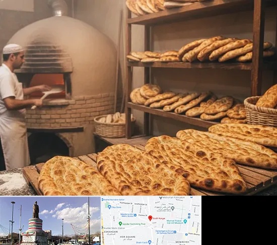 نانوایی در کارگر جنوبی