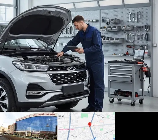 تعمیرگاه چری در نصف راه تبریز