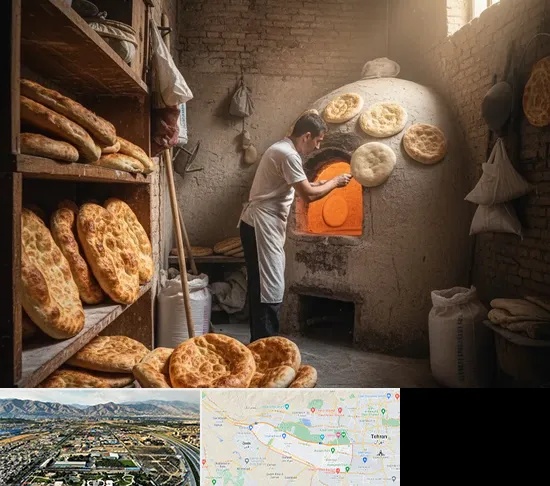 نانوایی تافتون در منطقه 21 تهران