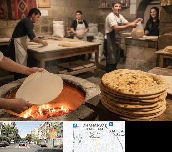 نانوایی لواش در چهارصد دستگاه