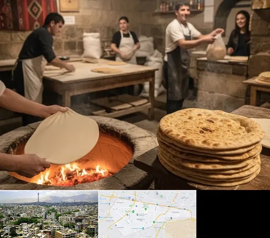 نانوایی لواش در منطقه 8 تهران