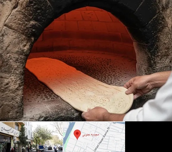 نانوایی سنگکی در مجیدیه جنوبی