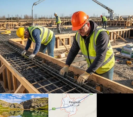 آرماتوربندی و بتن ریزی در فیروزکوه