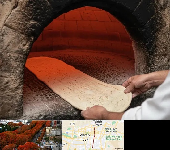 نانوایی سنگکی در ولیعصر