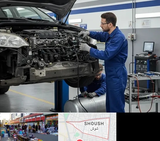 گازسوز کردن خودرو در شوش