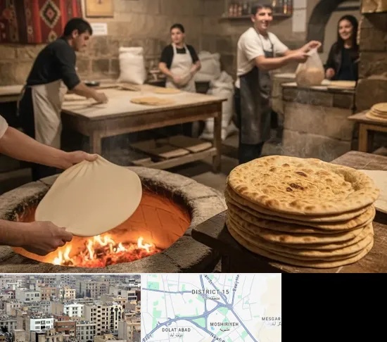 نانوایی لواش در جنوب شرق تهران