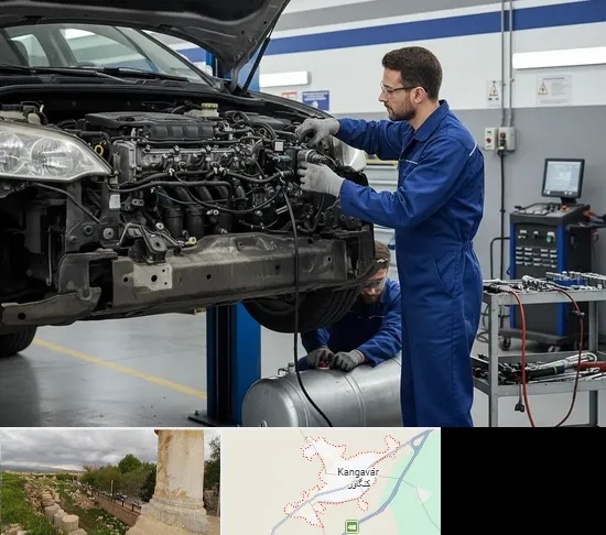 گازسوز کردن خودرو در کنگاور