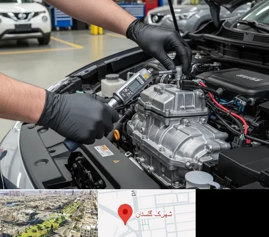 تعمیرگاه نیسان در شهرک گلستان