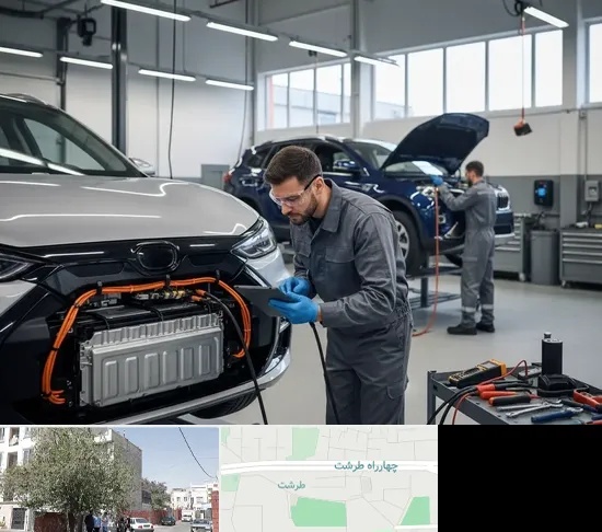 تعمیرگاه خودرو برقی در طرشت