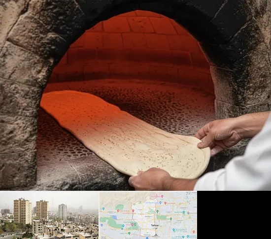 نانوایی سنگکی در منطقه 5 تهران