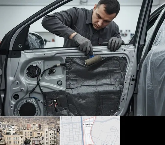 عایق صوتی و حرارتی خودرو در اسکندری