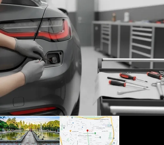 نصب سنسور و دوربین دنده عقب در سرسبز