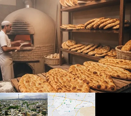 نانوایی در منطقه 8 تهران