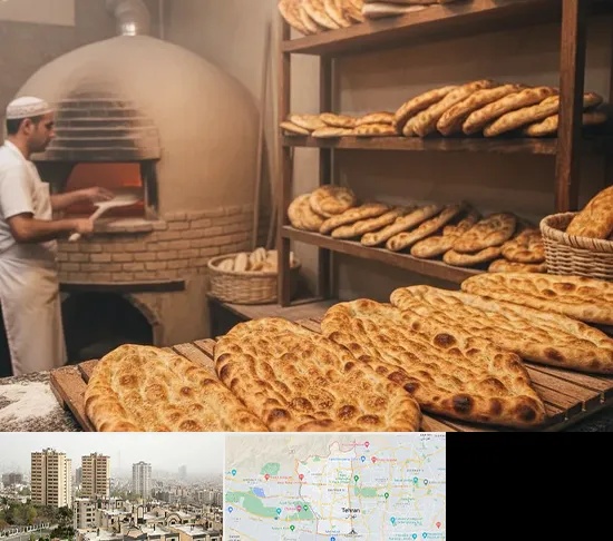 نانوایی در منطقه 5 تهران