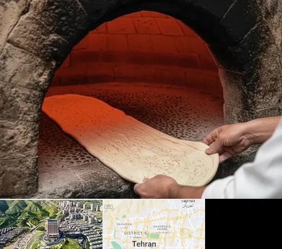 نانوایی سنگکی در شمال تهران