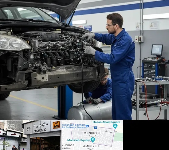 گازسوز کردن خودرو در منیریه