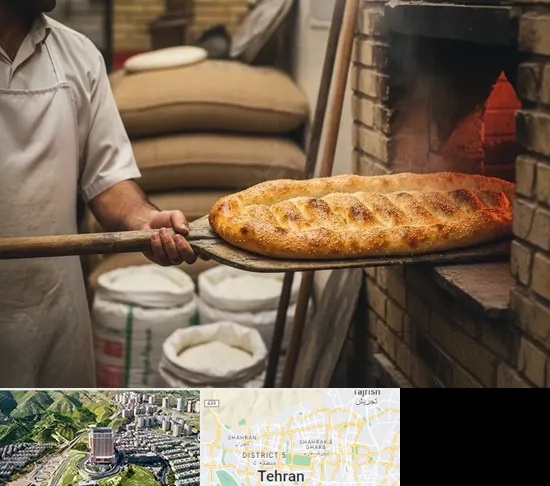 نانوایی بربری در شمال تهران
