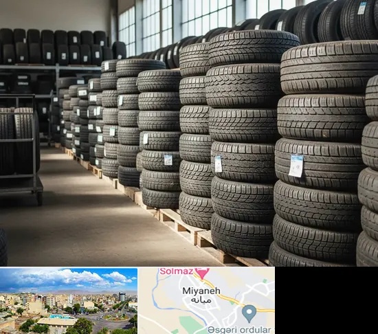 فروش لاستیک دست دوم در میانه