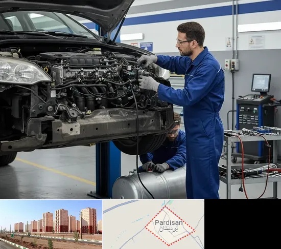 گازسوز کردن خودرو در پردیسان قم