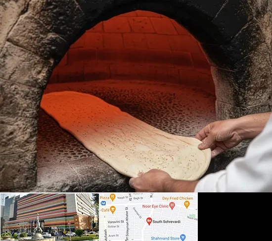 نانوایی سنگکی در سهروردی