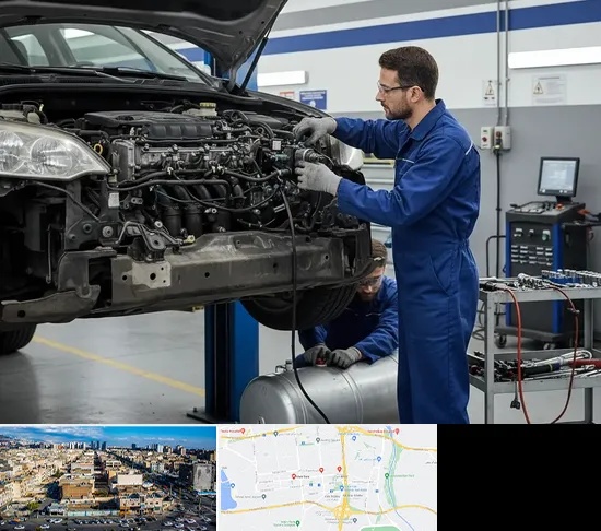 گازسوز کردن خودرو در شهرک راه آهن