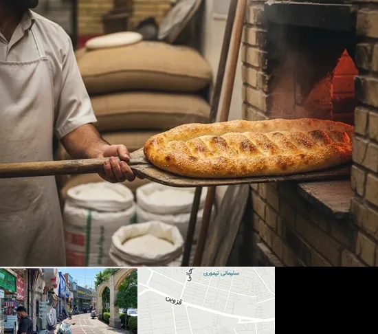 نانوایی بربری در خیابان قزوین
