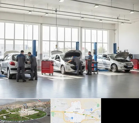تعمیرگاه پژو در بومهن
