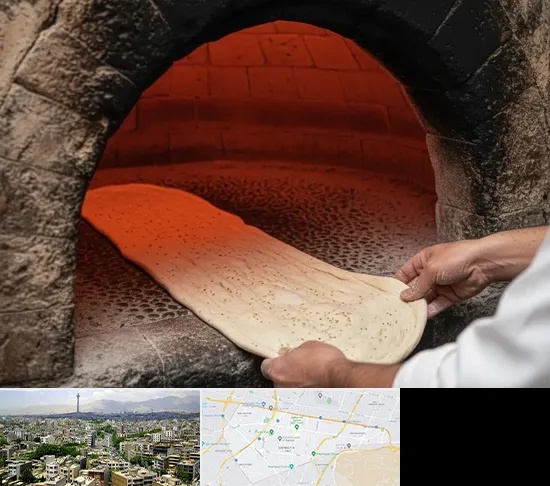 نانوایی سنگکی در منطقه 8 تهران