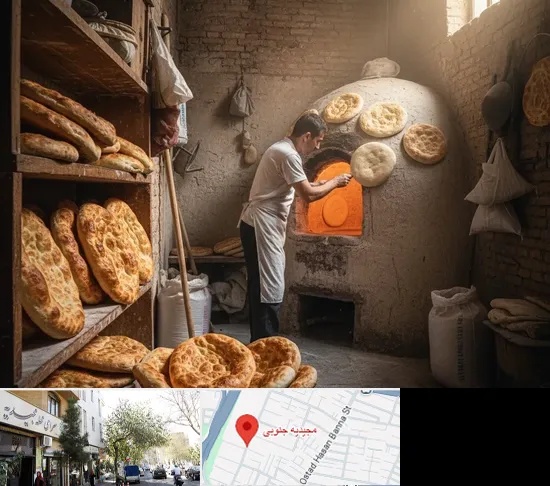 نانوایی تافتون در مجیدیه جنوبی