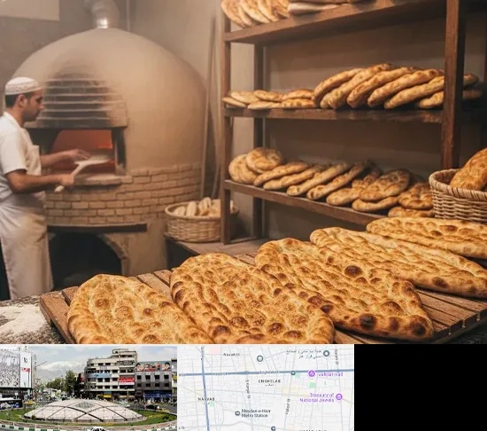 نانوایی در مرکز تهران