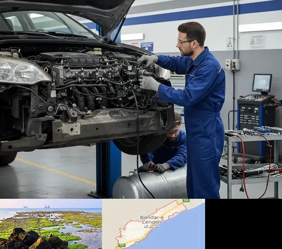 گازسوز کردن خودرو در بندرلنگه