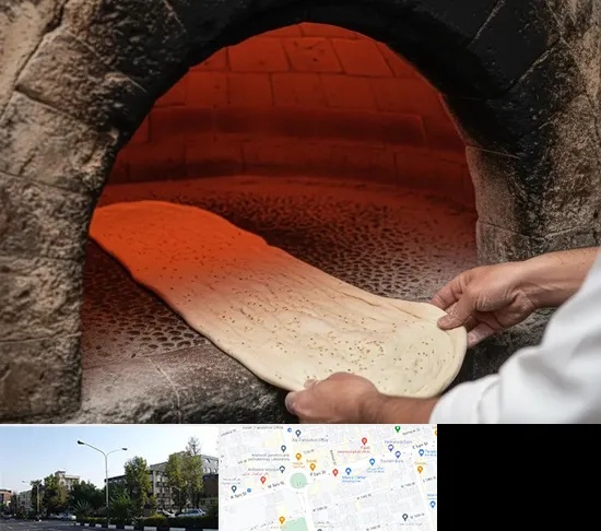 نانوایی سنگکی در میدان کاج