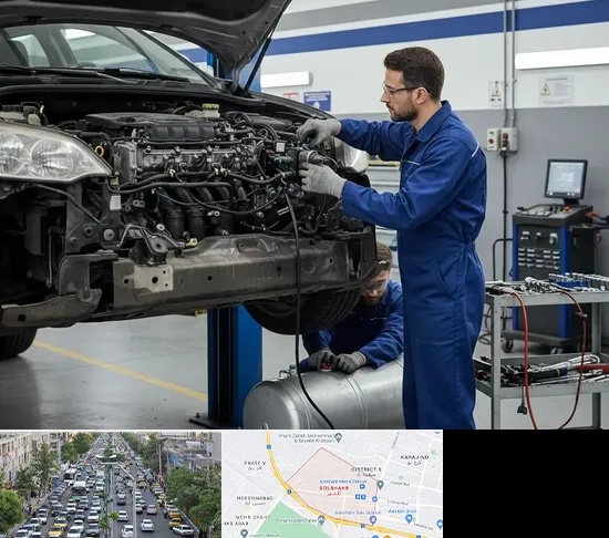 گازسوز کردن خودرو در گلشهر کرج