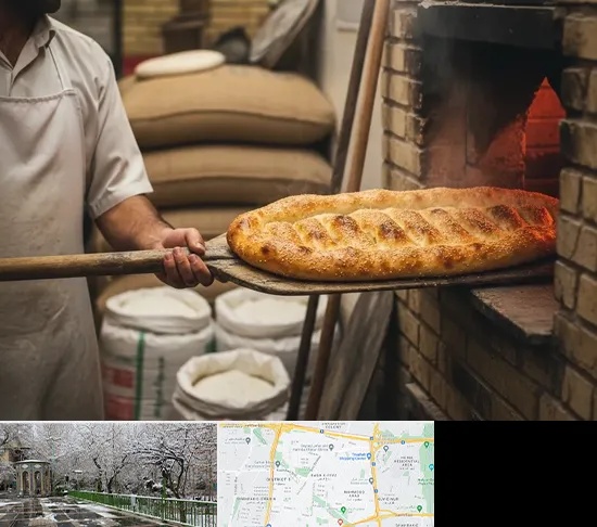 نانوایی بربری در باغ فیض
