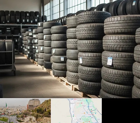 فروش لاستیک دست دوم در فرهنگ شهر شیراز